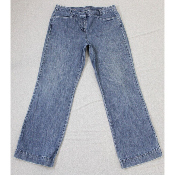 Talbots Jeans Womens Size 12/31 Blue 100% Cotton Signature Bootcut High Waist - Picture 1 of 8